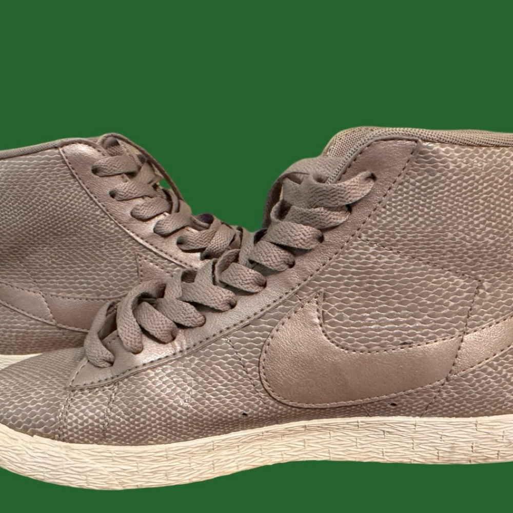 Nike Blazer Mid Leather Snake Womens Athletic Shoes Sneakers Size 8